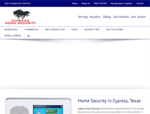 Tablet Screenshot of cypresshomesecurity.com